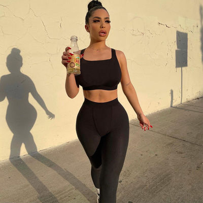 Gaun olahraga seksi tanpa lengan Fashion Slim Fit Gaun yoga wanita