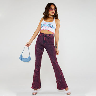 Wanita baru custom bergelombang tepi renda halter huruf dicetak rompi kecil